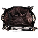 Women's PU Leather Shoulder Bag Sequined Patent Leather Bag