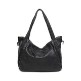 Women's Washed Leather Shoulder Bag Soft Leather Big Bag