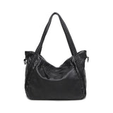 Women's Washed Leather Shoulder Bag Soft Leather Big Bag