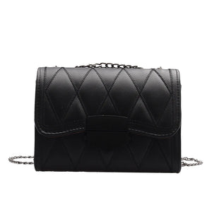 Women's Solid Chain Messenger Bag Shoulder Bag