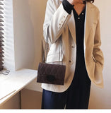 Women's Solid Chain Messenger Bag Shoulder Bag