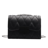 Women's Solid Chain Messenger Bag Shoulder Bag