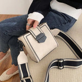 Women's PU Leather Shoulder Bag Retro Messenger Bucket Bag