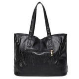 Women's PU Leather Large Tote Bag Shoulder Handbag