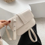 Retro Texture Messenger Bag Soft Leather Square Bag