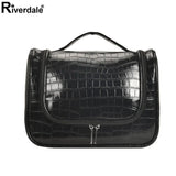 Women's Crocodile Pattern Makeup Storage Bag