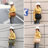 Canvas Messenger Bag Japanese Style Shoulder Bag Women