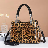 Leopard Print Shoulder Bag Women Handbag