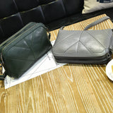 Women's PU Leather Shoulder Bag with Leaf Texture Detail