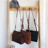 Women's PU Leather Retro Flip Shoulder Bag Soft Leather