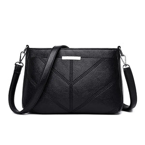 Women's PU Leather Shoulder Messenger Handbag Mom Bag