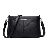 Women's PU Leather Shoulder Messenger Handbag Mom Bag