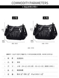 Women's Bags PU Leather Soft Shoulder Handbags Large Capacity Diagonal Mom Bags