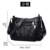 Women's Bags PU Leather Soft Shoulder Handbags Large Capacity Diagonal Mom Bags