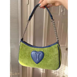 Plush Shoulder Bag Women's Handbag Chain Underarm Retro Tote Bag Suede