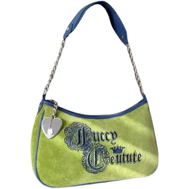 Plush Shoulder Bag Women's Handbag Chain Underarm Retro Tote Bag Suede