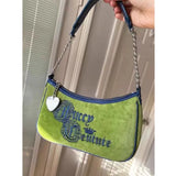 Plush Shoulder Bag Women's Handbag Chain Underarm Retro Tote Bag Suede