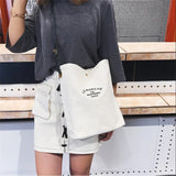 Women's Canvas Bag Messenger Bag Large Capacity Single Shoulder Bag