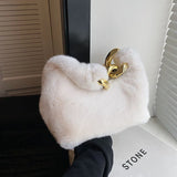 Women's Casual Shoulder Bag Handbag High Plush Small Square Bag