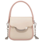 Women's Contrast Chain Shoulder Bag Small Square Bag