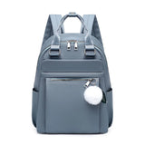Women's Waterproof Lightweight Travel Backpack Plush Ball Shoulder Bags