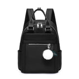 Women's Waterproof Lightweight Travel Backpack Plush Ball Shoulder Bags
