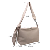 Retro Solid Knot Chain Shoulder Underarm Bag Women Hobos Handbags