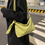 Retro Solid Knot Chain Shoulder Underarm Bag Women Hobos Handbags