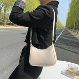 Retro PU Leather Shoulder Bag Women Hobos Handbags