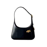 Retro Solid PU Leather Underarm Bag Hobos Handbags