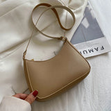 Women's Retro PU Leather Messenger Tote Bag Casual Underarm Hobos Handbag