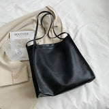 Women's Soft Leather Tote Bags Large Capacity
