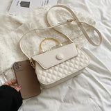 Women's PU Leather Crossbody Bag Solid Shoulder Bag