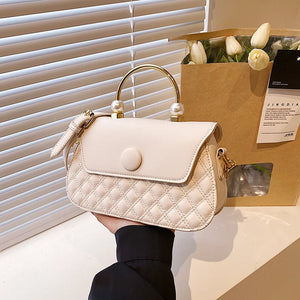 Women's PU Leather Crossbody Bag Solid Shoulder Bag