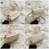 Women's PU Leather Crossbody Bag Solid Shoulder Bag