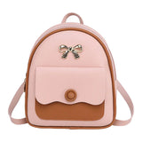 Women's Mini Backpack PU Leather Bagpack Small School Bags for Girls Y48