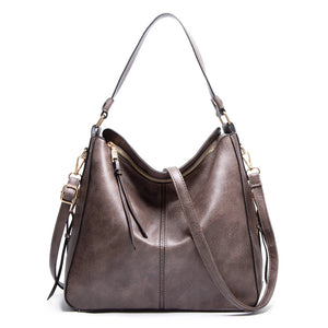 Women's PU Leather Shoulder Bag Crossbody Euro Casual Handbag Solid