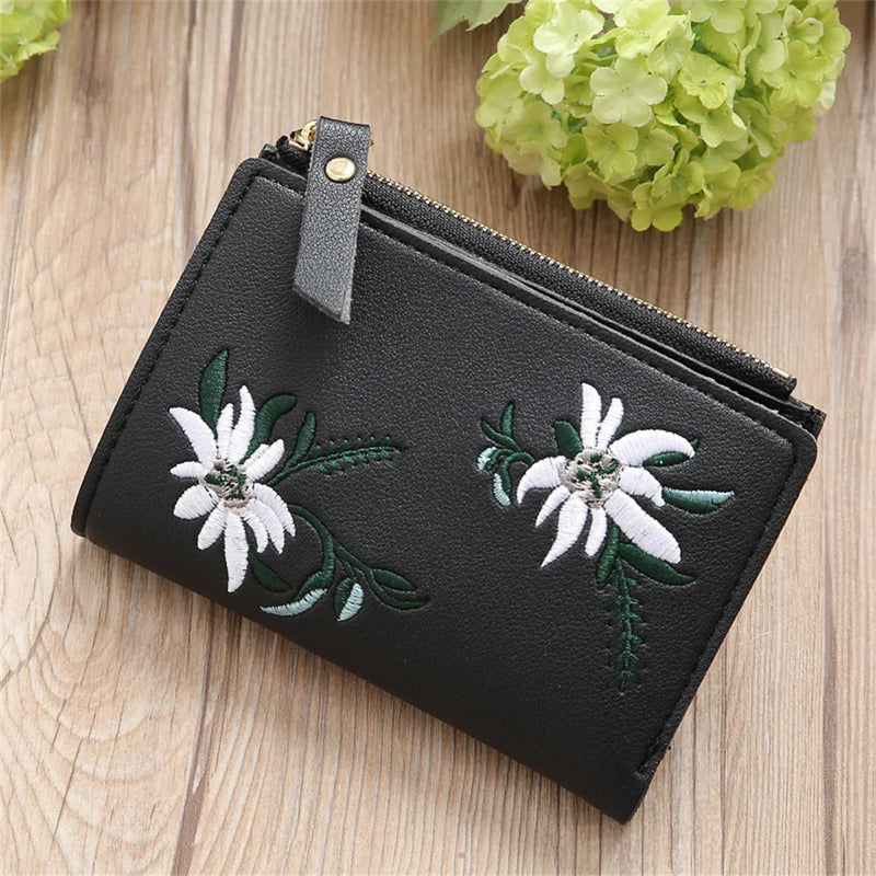 Women's Small Wallets Coin Purses PU Leather Clutch