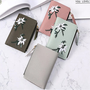 Women's Small Wallets Coin Purses PU Leather Clutch