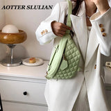 Women's Casual Quilted Lattice Shoulder Bag