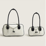 Women's Vintage Shoulder Bag Chain Cherry Pendant Handbag Large Capacity