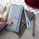 Women's Multi-card Long Wallet Clutch Zipper Student Wallet