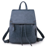 Waterproof Leather Women's Backpack Large Capacity Female Bag