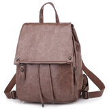 Waterproof Leather Women's Backpack Large Capacity Female Bag