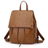 Waterproof Leather Women's Backpack Large Capacity Female Bag