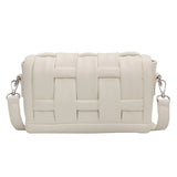 Woven Handbag Leather Shoulder Bags For Women Lady Purse Messenger bag