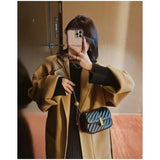 Xiaoxiangfeng Lingge Chain Bag Women's Satchel Single Shoulder Messenger Bag