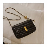 Xiaoxiangfeng Lingge Chain Bag Women's Satchel Single Shoulder Messenger Bag