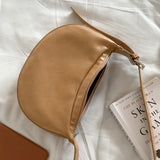 Zipper Women's Hobos Bag Soft PU Leather Women's Bag
