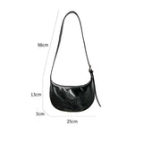 Zipper Women's Hobos Bag Soft PU Leather Women's Bag